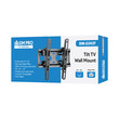 DM-2343T . Βάση TV 23"-43" έως 45kg ρυθμιζόμενη επιτοίχια DM PRO μαύρη