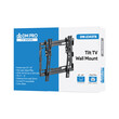 DM-2343TS . Βάση TV 23"-43" έως 45kg ρυθμιζόμενη επιτοίχια DM PRO μαύρη