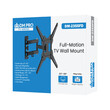 DM-2355FD . Βάση TV 23"-55" έως 30kg ρυθμιζόμενη με διπλό βραχίονα επιτοίχια DM PRO μαύρη