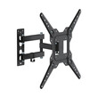 DM-2355FD . Βάση TV 23"-55" έως 30kg ρυθμιζόμενη με διπλό βραχίονα επιτοίχια DM PRO μαύρη
