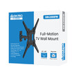 DM-2355FM . Βάση TV 23"-55" έως 30kg ρυθμιζόμενη επιτοίχια DM PRO μαύρη