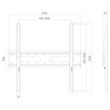 DM-3270F . Βάση TV 32"-70" έως 45kg σταθερή επιτοίχια DM PRO μαύρη