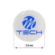 ΑΥΤ.MTECH/5 MTECH ΑΥΤΟΚΟΛΛΗΤΑ ΖΑΝΤΩΝ 7,2 cm ΛΕΥΚΟ/ΜΠΛΕ ΣΜΑΛΤΟΥ - 4 ΤΕΜ.