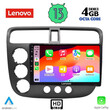 LENOVO SSX 9187_CPA (9inc) MULTIMEDIA TABLET for HONDA CIVIC 4D mod. 2001-2006