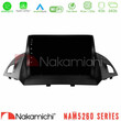 Nakamichi Nam5260 Series 4core Android12 4+64gb Ford c-Max/kuga Navigation Multimedia Tablet 9 με Carplay & Android Auto u-n44-Fd0047