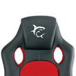 WHITE SHARK GAMING CHAIR KINGS THRONE BLACK/RED