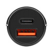 KM0871 . Φορτιστής αυτοκινήτου 30W USB A - USB C Kruger&Matz
