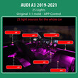 DIQ AMBIENT AUDI A3 8V-2 (Digital iQ Ambient Light Audi A3 mod. 2019-2021, 25 Lights with Airvent)
