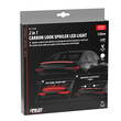 L7365.2 ΤΑΙΝΙΑ ΣΙΛΙΚΟΝΗΣ LED ΚΟΚΚΙΝΟ ΦΩΣ CARBON-LOOK ΠΟΡΤ ΜΠΑΓΚΑΖ  SPOILER LED LIGHT 12V IP67 25χ10mm 120cm LAMPA -  1 Τεμ.