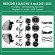 DIQ AMBIENT 8176 ED BENZ E (W213) (Digital iQ Ambient Light for Mercedes E (W213) mod.2021-2023 , 14 Lights)