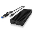 ICY BOX TYPE-C/USB 3.2 GEN2 TO NVMe/SATA SSD ENCLOSURE TOOLLESS