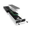 ICY BOX TYPE-C 3.2 GEN2 TO PCIe NVMe SSD ENCLOSURE WITH LED STRIPES