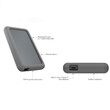 ICY BOX TYPE-C 3.2 EXTERNAL CASE FOR 2.5' SATA III HDD/SSD WITH SILICON SLEEVE GREY
