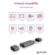 ICY BOX OTG 2-PORT CARD READER ANTHRACITE