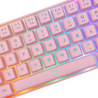 WHITE SHARK RGB GAMING MEMBRANE KEYBOARD RONIN PINK