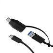 ICY BOX TYPE-C 3.2 TO USB 3.1 & TYPE-C ADAPTER 0.35M BLACK