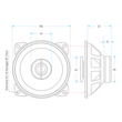 Macrom  M2c42  4 Inches Coaxial two-way Speaker Άμεση Παράδοση