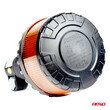 04104/AM ΦΑΡΟΣ HEAVY DUTY W28P 12/24V 16LED ΕΛΑΣΤΙΚΟΣ ΒΙΔΩΤΟΣ ΠΟΡΤΟΚΑΛΙ Υ169mm Φ110mm AMIO - 1 τεμ.