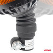 04104/AM ΦΑΡΟΣ HEAVY DUTY W28P 12/24V 16LED ΕΛΑΣΤΙΚΟΣ ΒΙΔΩΤΟΣ ΠΟΡΤΟΚΑΛΙ Υ169mm Φ110mm AMIO - 1 τεμ.