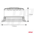 04105/AM ΦΑΡΟΣ HEAVY DUTY W28M 12/24V ΠΟΡΤΟΚΑΛΙ 16LED ΜΑΓΝΗΤΙΚΟΣ/ΒΙΔΩΤΟΣ ΜΕ ΦΙΣ ΑΝΑΠΤΗΡΑ Υ89mm Φ110mm AMIO - 1 τεμ.
