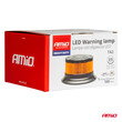 04105/AM ΦΑΡΟΣ HEAVY DUTY W28M 12/24V ΠΟΡΤΟΚΑΛΙ 16LED ΜΑΓΝΗΤΙΚΟΣ/ΒΙΔΩΤΟΣ ΜΕ ΦΙΣ ΑΝΑΠΤΗΡΑ Υ89mm Φ110mm AMIO - 1 τεμ.