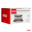 04109/AM ΦΑΡΟΣ ΦΙΜΕ HEAVY DUTY W28B 12/24V ΠΟΡΤΟΚΑΛΙ 16LED ΒΙΔΩΤΟΣ Υ77mm Φ110mm AMIO - 1 τεμ.