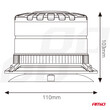 04110/AM ΦΑΡΟΣ HEAVY DUTY W29M 12/24V ΠΟΡΤΟΚΑΛΙ 16LED ΜΑΓΝΗΤΙΚΟΣ/ΒΙΔΩΤΟΣ ΜΕ ΦΙΣ ΑΝΑΠΤΗΡΑ Υ103mm Φ110mm AMIO - 1 τεμ.