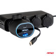04176/AM ΦΟΡΤΙΣΤΗΣ ΑΝΑΠΤΗΡΑ ΜΕ 2 ΘΥΡΕΣ USB-C 20W+USB-A QUICK CHARGE 3.0 ΜΕ ΚΑΛΩΔΙΟ USB-C 30W ΜΑΥΡΟ AMIO - 1 Τεμ.
