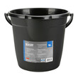 L3738.8 ΚΟΥΒΑΣ ΠΛΑΣΤΙΚΟΣ ΜΕ ΧΕΡΟΥΛΙ BUCKY 10L ΜΑΥΡΟΣ LAMPA - 1 ΤΕΜ.