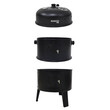 BORMANN ELITE BBQ1970 BORMANN Elite BBQ1970 Ψησταριά Κάρβουνου/Καπνιστήριο 2 σε 1 με Ρόδες