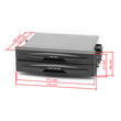 CARAV Industries Inc.  Universal θήκη 1din με ποτηροθήκη και ντουλαπάκι   11.906