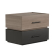 Κομοδίνο Sonlen pakoworld mdf σε sonoma-ανθρακί απόχρωση 60x40x44.5εκ