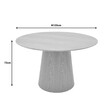 Τραπέζι Kayano pakoworld καρυδί mdf Φ120x72εκ