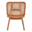 Πολυθρόνα Viborg pakoworld φυσικό teak ξύλο-φυσικό rattan 60x75x87εκ