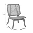Πολυθρόνα Viborg pakoworld φυσικό teak ξύλο-φυσικό rattan 60x75x87εκ
