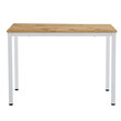 Τραπέζι Witte pakoworld MDF/Metal σε sonoma απόχρωση με λευκο πόδι 110x70x76εκ