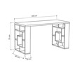 Γραφείο Labirent pakoworld λευκό 140x60x75εκ