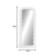 Καθρέπτης Maraya Inart λευκό PP 46x3.2x110εκ