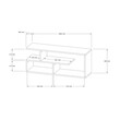 Έπιπλο τηλεόρασης Waldo pakoworld λευκό μελαμίνης 100x29,5x40εκ