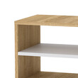 Κομοδίνο Mason pakoworld sonoma-λευκό 40x32x40εκ