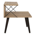 Βοηθητικό τραπέζι-κομοδίνο Gather pakoworld sonoma-καρυδί 50x40x55εκ