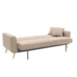 Καναπές-κρεβάτι Carmelo pakoworld με μπεζ ύφασμα 214x80x86εκ