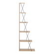 Βιβλιοθήκη mini Tars pakoworld  sonoma-μαύρο 50x22x150εκ