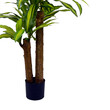 Διακοσμητικό φυτό  Dracaena σε γλάστρα Inart πράσινο pp Υ110εκ