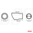 02348/AM ΑΚΡΟ (ΜΠΟΥΚΑ) ΕΞΑΤΜΙΣΗΣ MT017 43-62mm (ΜΗΚΟΣ: 130mm) AMiO - 1 τεμ.
