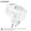 LAMTECH MULTIFUNCTIONAL WALL SOCKET 1xSCHUKO 2xUSB 1xTYPE-C PD20W