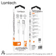 LAMTECH FAST CHARGING AND DATA CABLE TYPE-C TO LIGHTNING 1M 27W WHITE