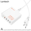 LAMTECH GAN FAST CHARGER 1xTYPE-C & 4xQC3.0 65W & EU CABLE 1.5M