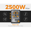 TESSAN UNIVERSAL TRAVEL ADAPTER 2xUSB, 1xTYPE-C MAX 15W