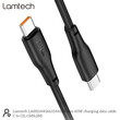 LAMTECH CHARGE AND DATA CABLE TYPE-C TO TYPE-C 60W 1M BLACK